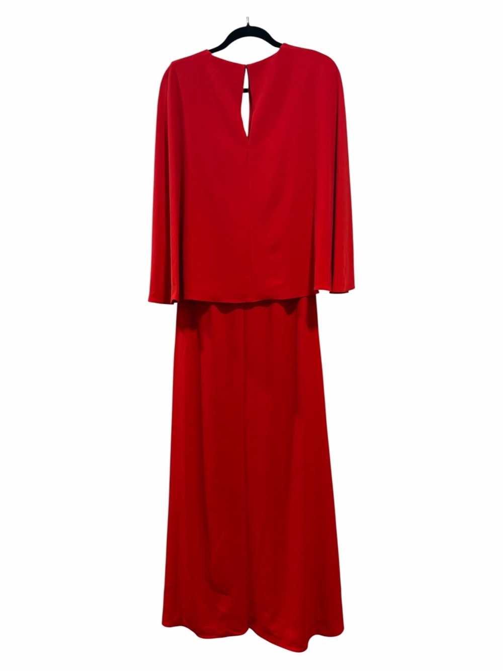 NWT: Halston OLAYA GOWN IN FLUID CREPE, Red, Size 0 - Picture 7 of 11